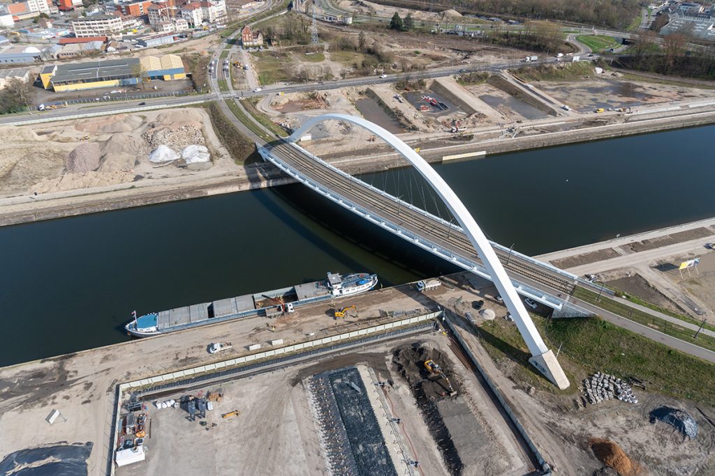 vue aérienne d'un chantier