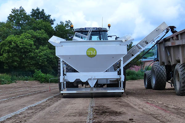 Fabrication du terrain de rugby