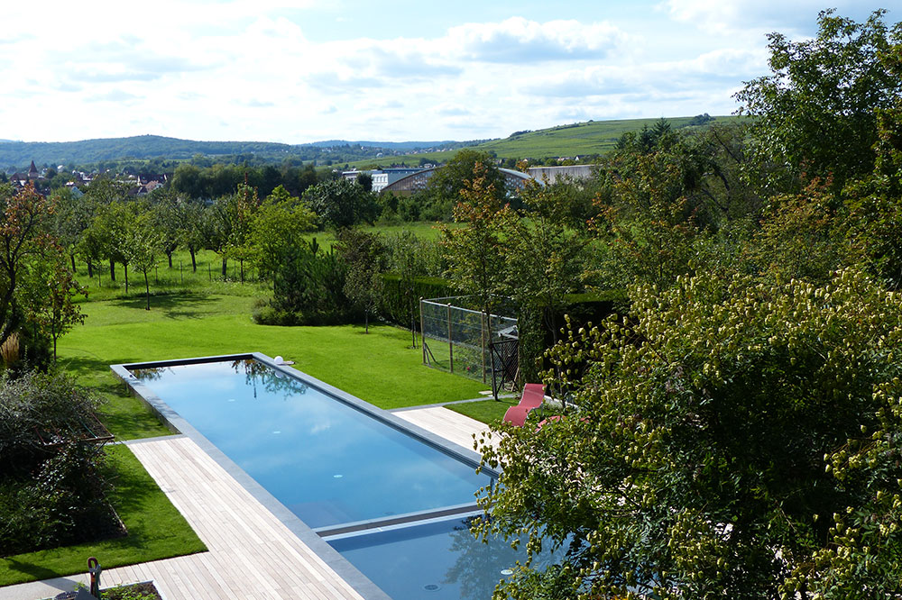 piscine vue du dessus