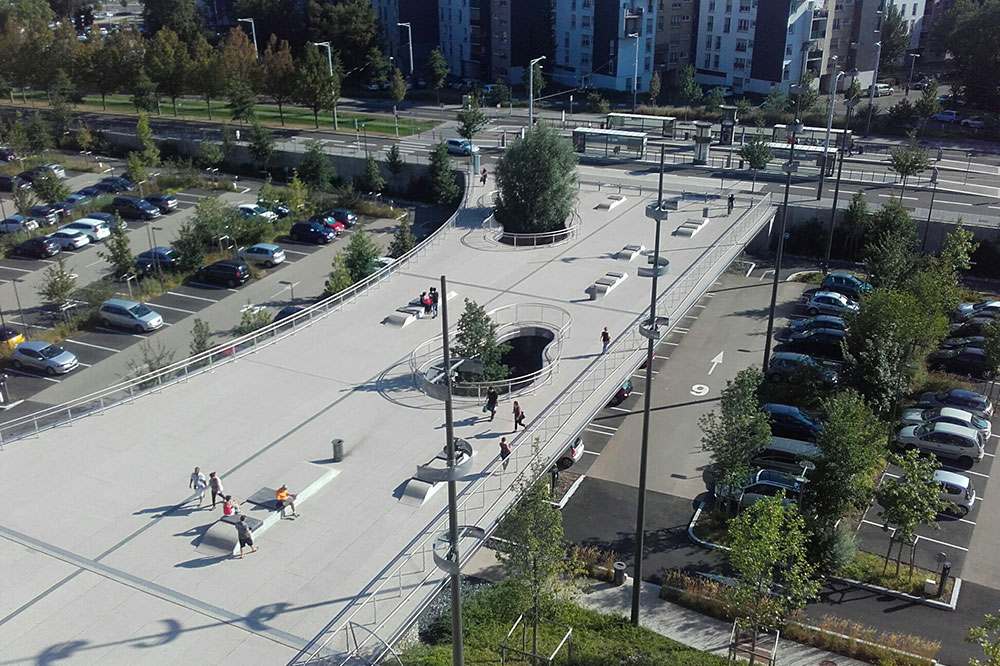 allée vue du dessus