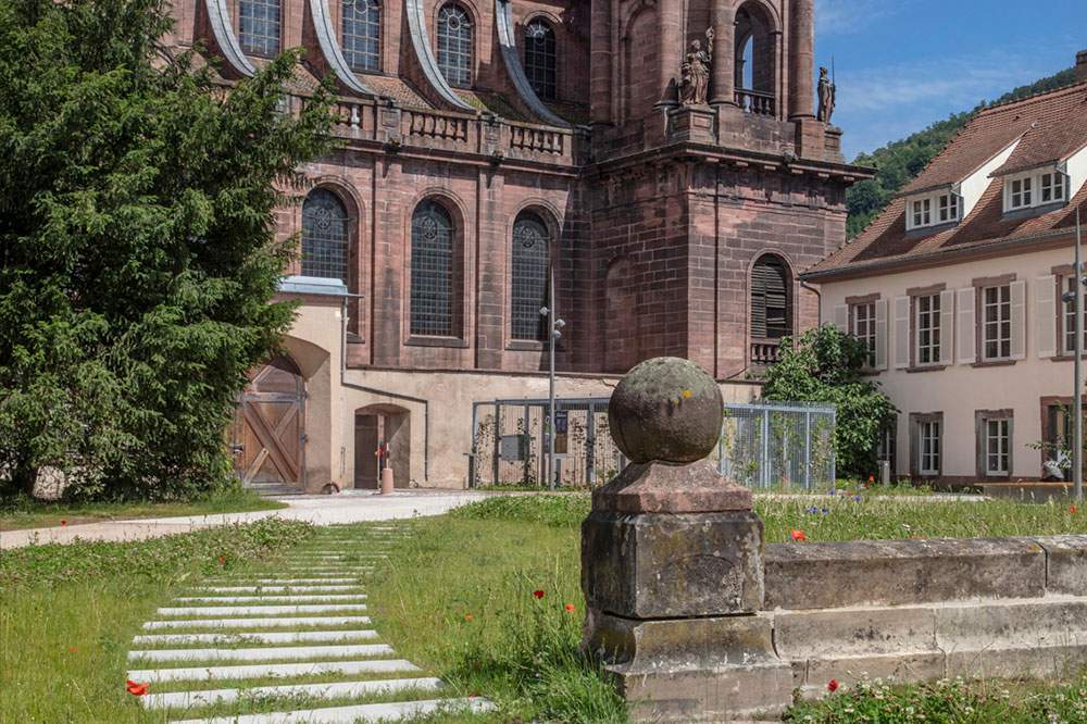 jardin devant le château
