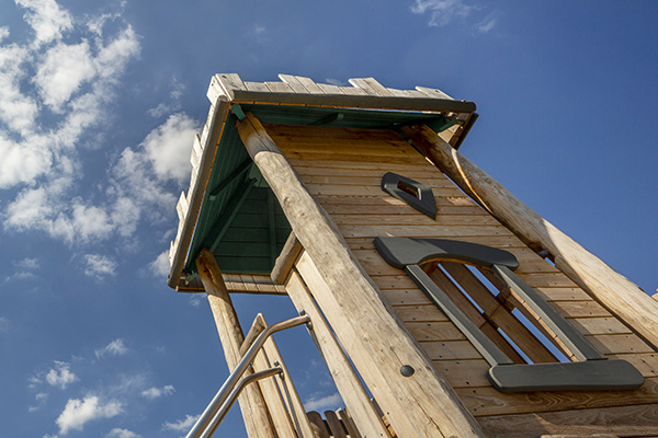 détail de l'aire de jeu